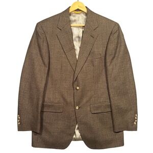 Lord & Taylor Fifth Avenue Collection Mens Check Size 38R Blazer Sport Coat